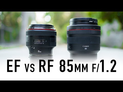 Видео: Canon RF 85mm f1.2L (против EF 85mm 1.2)
