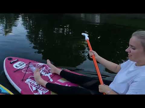 Видео: ПРОГУЛКА на САПах. Как мы сплавлялись семьей на SUP серфах.