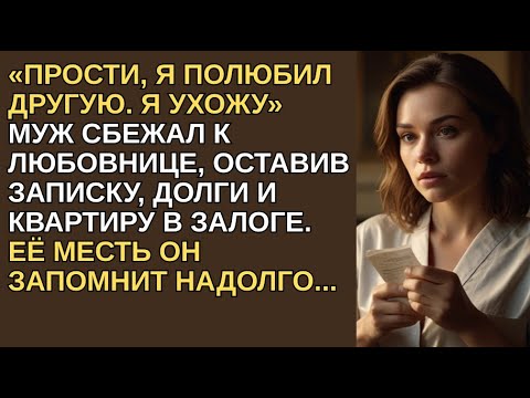 Видео: Муж сбежал к любовнице, оставив записку: «Прости, я полюбил другую. Я ухожу»