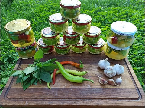 Видео: Острый перец в уксусе/заготовка на зиму!!!