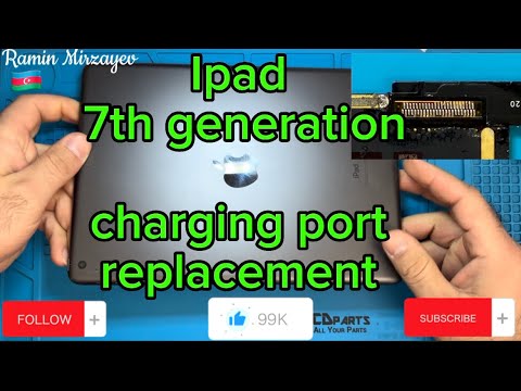Видео: ipad 7th 8th 9th generation (A2197) charging port replacement / айпад 7 замена разъема зарядки /ipad