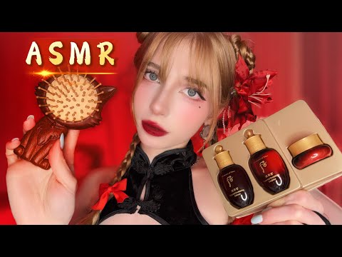 Видео: АСМР Китайский массаж ❤️🥰🧼если тебе тревожно🌸 *расческа, шепот*