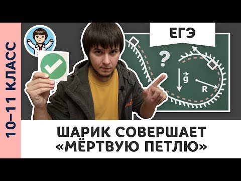 Видео: Шайба совершает «мёртвую петлю» | Ботаем ЕГЭ #02 | Динамика, физика, Михаил Пенкин