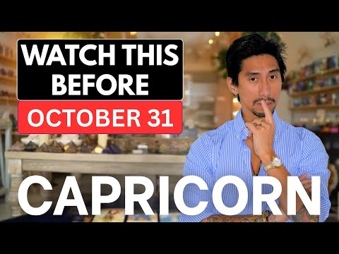 Видео: Козерог 😳 «Вас используют! ЭТО ПРОИСХОДИТ 31 ОКТЯБРЯ» 🌟 Знак зодиака Козерог