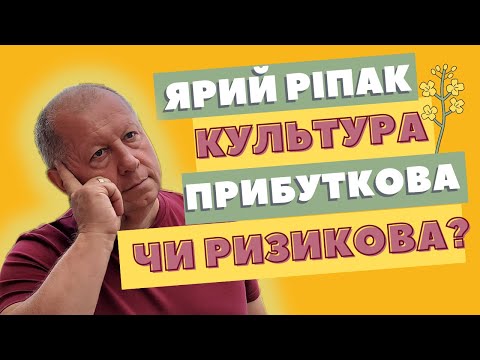 Видео: Ярий ріпак. Культура прибуткова чи ризикова?