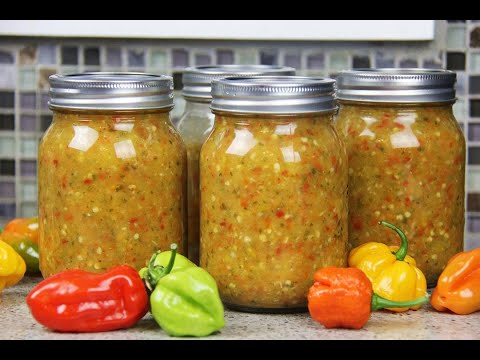 Видео: Карибский лаймово-лимонный соус с перцем (острый соус) | CaribbeanPot.com