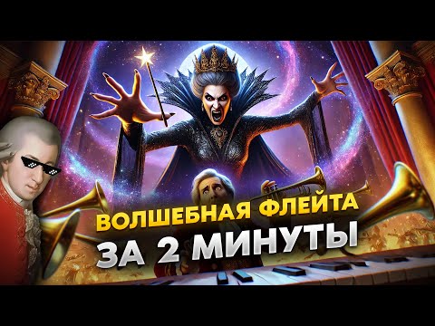 Видео: ДА ЧТО ЗДЕСЬ ПРОИСХОДИТ?! Опера волшебная флейта за 2 минуты