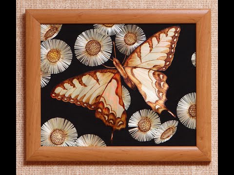 Видео: Картины из соломки