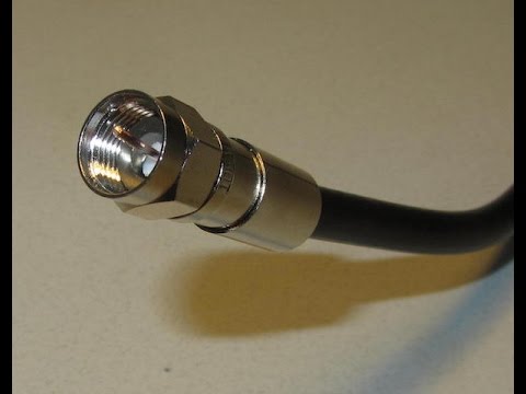 Видео: Коаксиальный F-разъем - установка