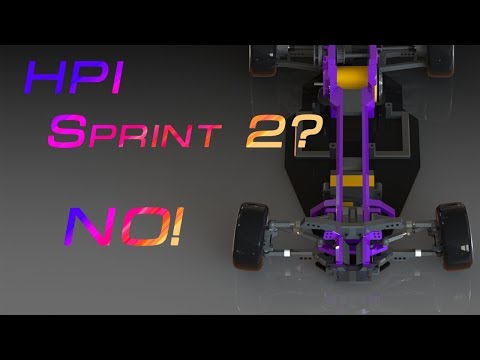 Видео: RWD drift  шасси на базе HPI Sprint 2 #1