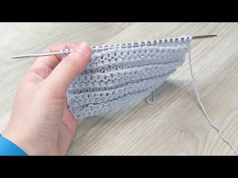 Видео: Двухсторонний выпуклый 3D узор/ Мой авторский узор. Вязание спицами.