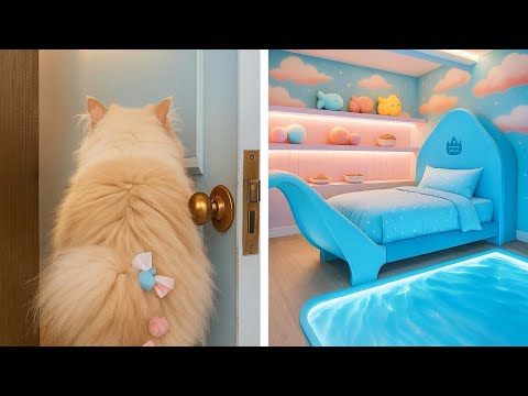 Видео: От уличного кота до избалованной королевской особы 👑🐾