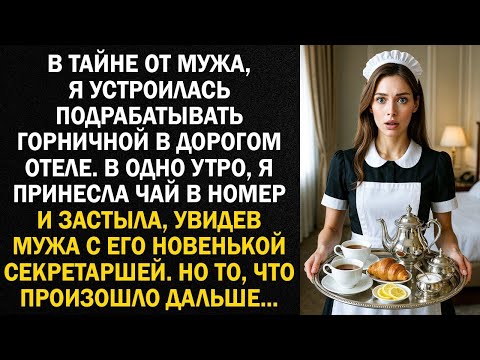 Видео: В тайне от мужа, я устроилась подрабатывать горничной в дорогом отеле. В одно утро, я принесла...