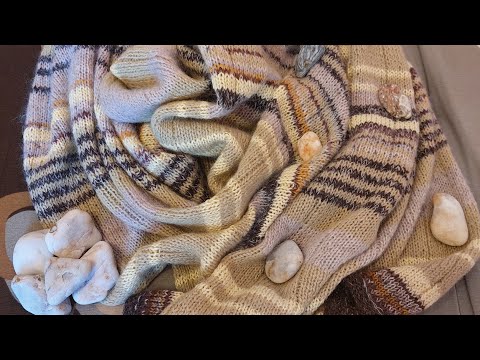 Видео: The blanket *sea pebbles* is ready - review./Плед*морские камешки* готов - обзор.