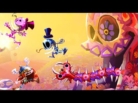 Видео: ЯРКИЙ МИР ЖИВЫХ МЕРТВЕЦОВ! ПОЛНАЯ ФИЕСТА! RAYMAN LEGENDS #9