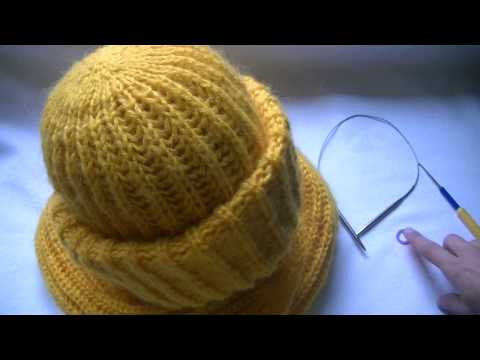 Видео: Вязание шапки английской резинкой.Knitting hats British gum