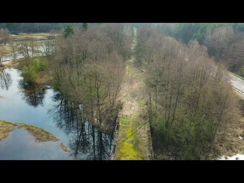 Видео: р.Котра. Мост (Острино-Озеры)/ Торфяники "Святые болота"  Гродненский район.