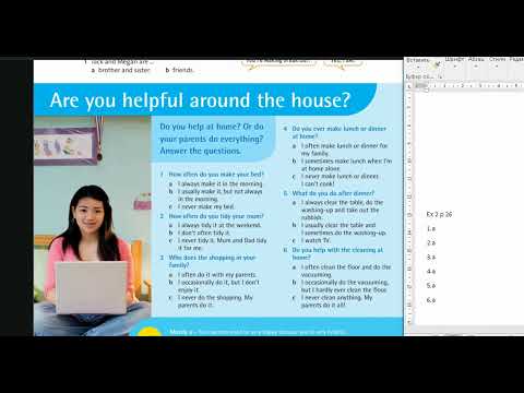 Видео: Учебник «Английский плюс 7», стр. 26-27