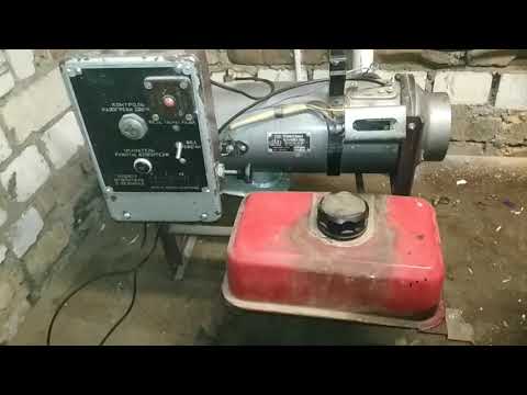 Видео: Обзор и запуск бензинового отопителя ШААЗ 30.