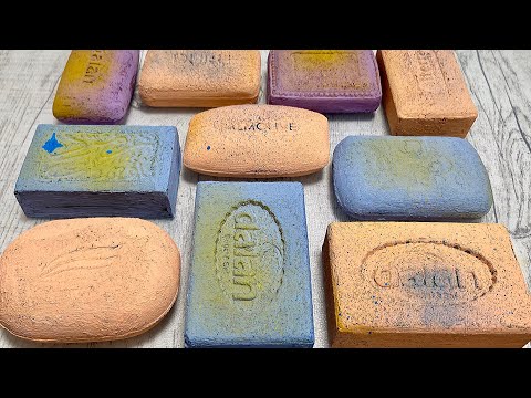 Видео: ASMR painted soap cutting Хруст мыла АСМР