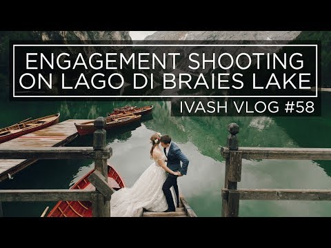 Видео: Съемка на озере Lago di braies в Италии! VLOG#58 Shooting on Lago di braies lake in Italy!