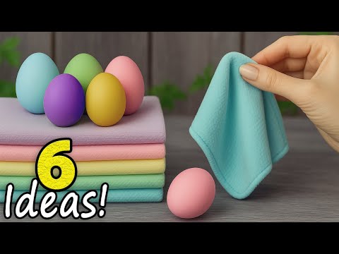 Видео: Невероятно!😍6 лучших идей из полотенца/салфетки на Пасху🥚Легко и очень быстро!🐔