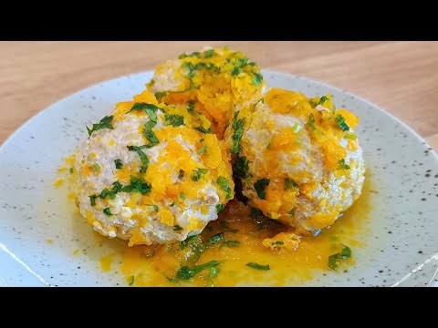 Видео: ТЕФТЕЛИ ИЗ ИНДЕЙКИ С БУЛГУРОМ, тушенные с тыквой и кинзой (2 в 1: мясо + гарнир)