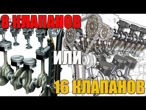 Видео: 8 или 16 клапанов. Что лучше, какие есть различия. Просто о сложном