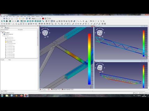 Видео: Расчет фермы из ГСП во FreeCAD FEM