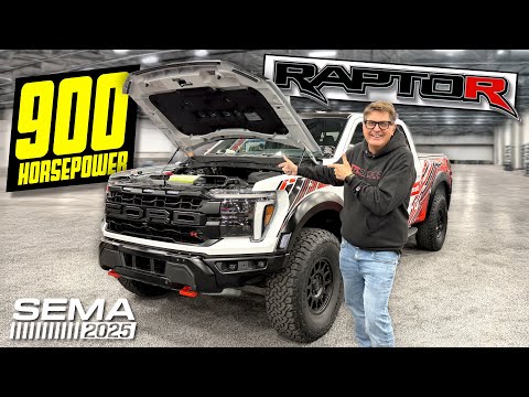 Видео: Ford только что выпустил F-150 Raptor R мощностью более 900 лошадиных сил | SEMA 2025