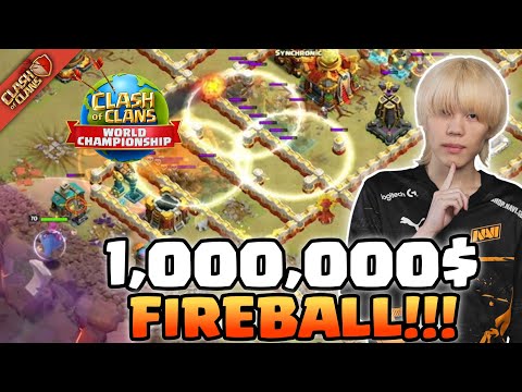 Видео: Kazuma FIREBALL ВСЯ БАЗА на Чемпионате Мира (Clash of Clans)