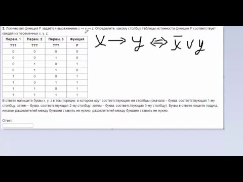 Видео: ЗАДАНИЕ №2 ЕГЭ по Информатике 2016 (подробный разбор). Новое задание 2016.