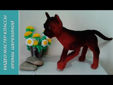 Видео: Кошка Бурма, ч.1. Cat Burmese, р.1. Amigurumi. Crochet.  Амигуруми. Игрушки крючком.