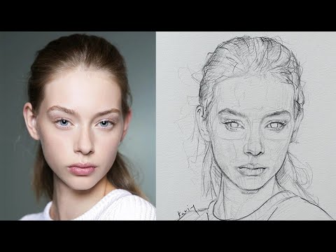 Видео: Рисование красоты: искусство рисования красивой девушки