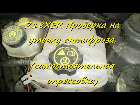 Видео: Z18XER Проверка на утечку антифриза.