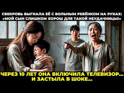 Видео: Выгнала сноху с ребёнком-инвалидом... Через 10 лет увидела её по телевизору — и застыла в шоке...