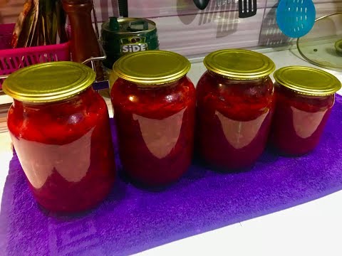 Видео: Закуска на зиму «свёкла с чесноком»!!!