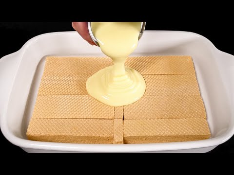 Видео: Теперь всегда наполняю вафли сгущенкой! Невероятно вкусно! Без духовки!
