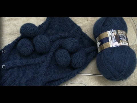 Видео: Крупная ШИШЕЧКА спицами.