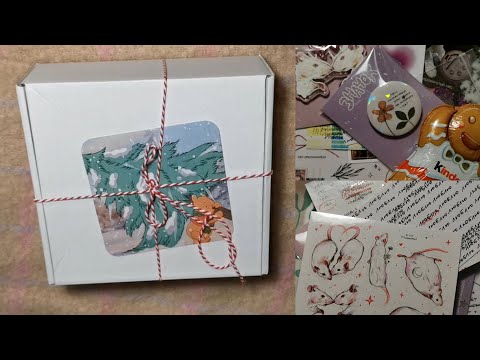 Видео: открываем новогодний бокс из магазина "опрокинутый лес" 🌲✨