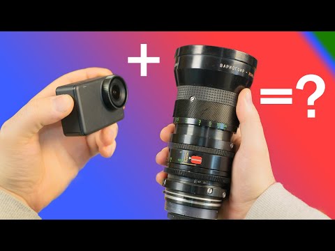 Видео: Экшн-камера и ОГРОМНЫЙ старый объектив!