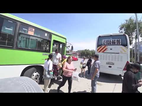 Видео: 29 июня 2022  Атырау  Жилгородок  30а маршрут  Мост Мунайши