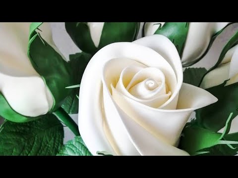 Видео: Бутоны роз из изолона 1 часть