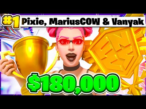 Видео: 1-е место в гранд-финале FNCS 🏆 ($180 000) | при участии MariusCOW и Vanyak