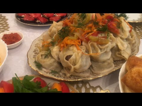Видео: Казахстан. Манты с рубленным мясом и курдюком! Простой и вкусный рецепт. Всегда так делаю.