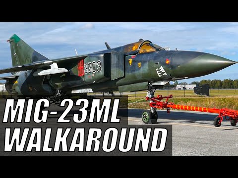 Видео: Обзорная экскурсия по МиГ-23МЛ и запуск двигателя