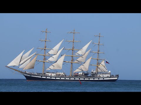 Видео: Невельск посетил легендарный парусник "Паллада"