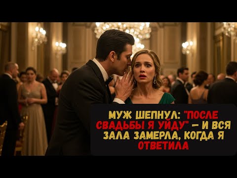 Видео: Муж шепнул: "После свадьбы я уйду" — и вся зала замерла, когда я ответила