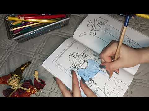 Видео: Поболтаем и раскрасим рисунок перед сном😴❤/ АСМР