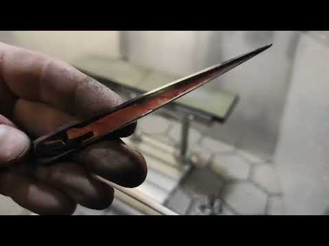 Видео: заточка изогнутых ножниц